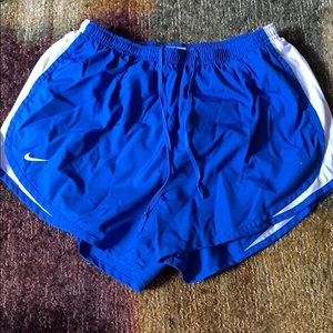 Blue nike shorts